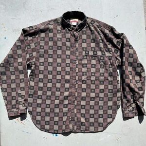 Men's VINTAGE Colter Shirt Multicolor Plaid M Checkered Korea Grunge 70s Hipster